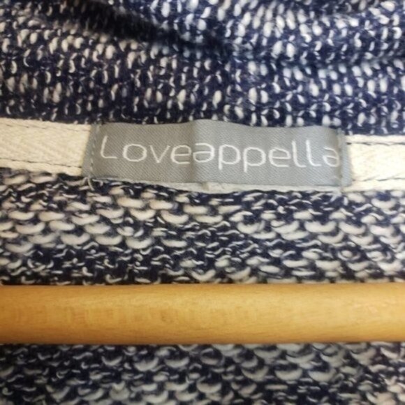 Loveappella | Navy Marled Cowl Neck Sweater - Picture 5 of 5